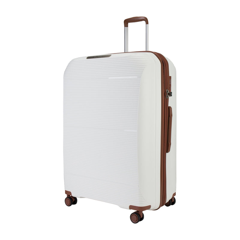 Pierre Cardin Vienna Collection,Unbreakable Set of 3 + Beauty Case - White - MOON - Luggage & Travel Accessories - Pierre Cardin - Pierre Cardin Vienna Collection,Unbreakable Set of 3 + Beauty Case - White - Luggage Set - 2