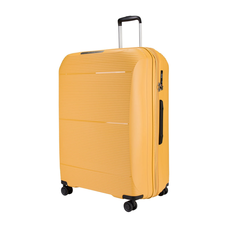 Pierre Cardin Vienna Collection,Unbreakable Set of 3 + Beauty Case - Yellow - MOON - Luggage & Travel Accessories - Pierre Cardin - Pierre Cardin Vienna Collection,Unbreakable Set of 3 + Beauty Case - Yellow - Luggage Set - 2