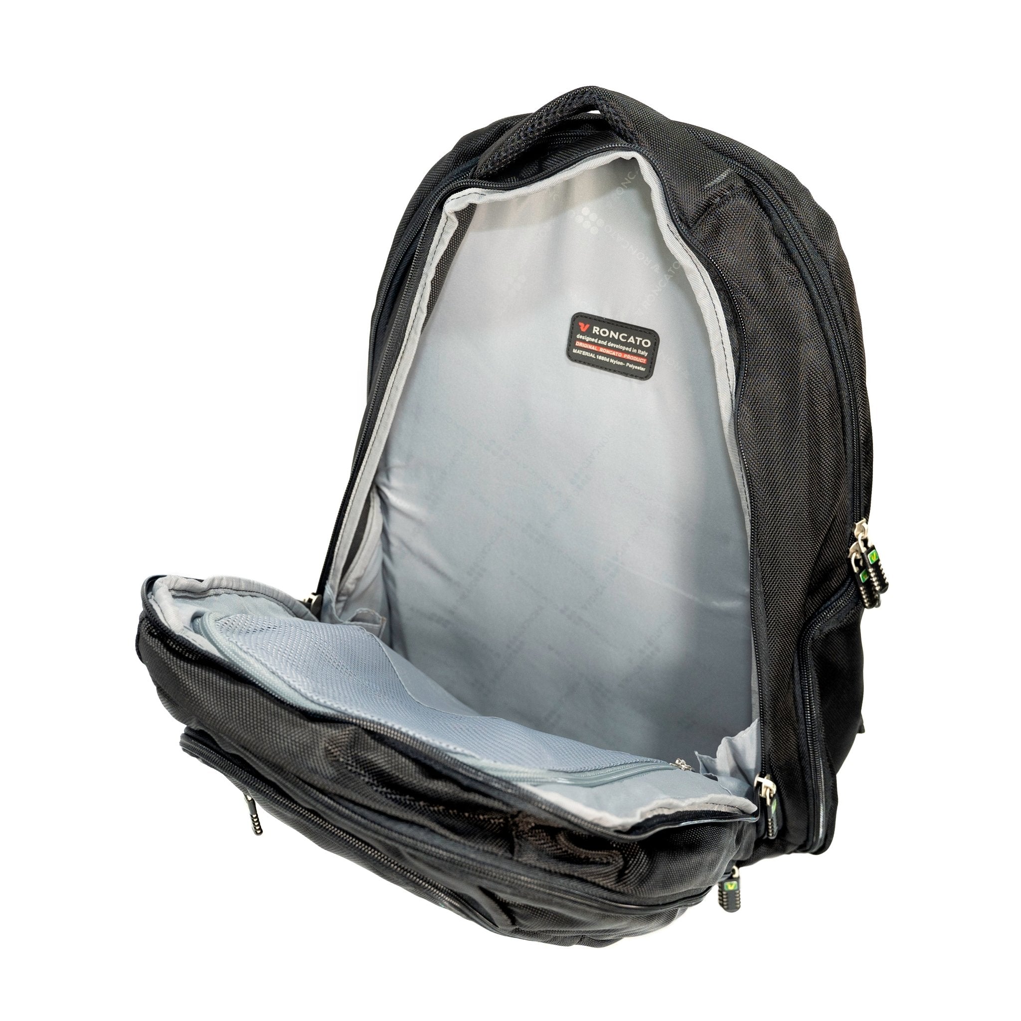 Roncato Sunrise Laptop Backpack Black - Moon Factory Outlet - Back 2 School - Roncato - Roncato Sunrise Laptop Backpack Black - Back 2 School - 4