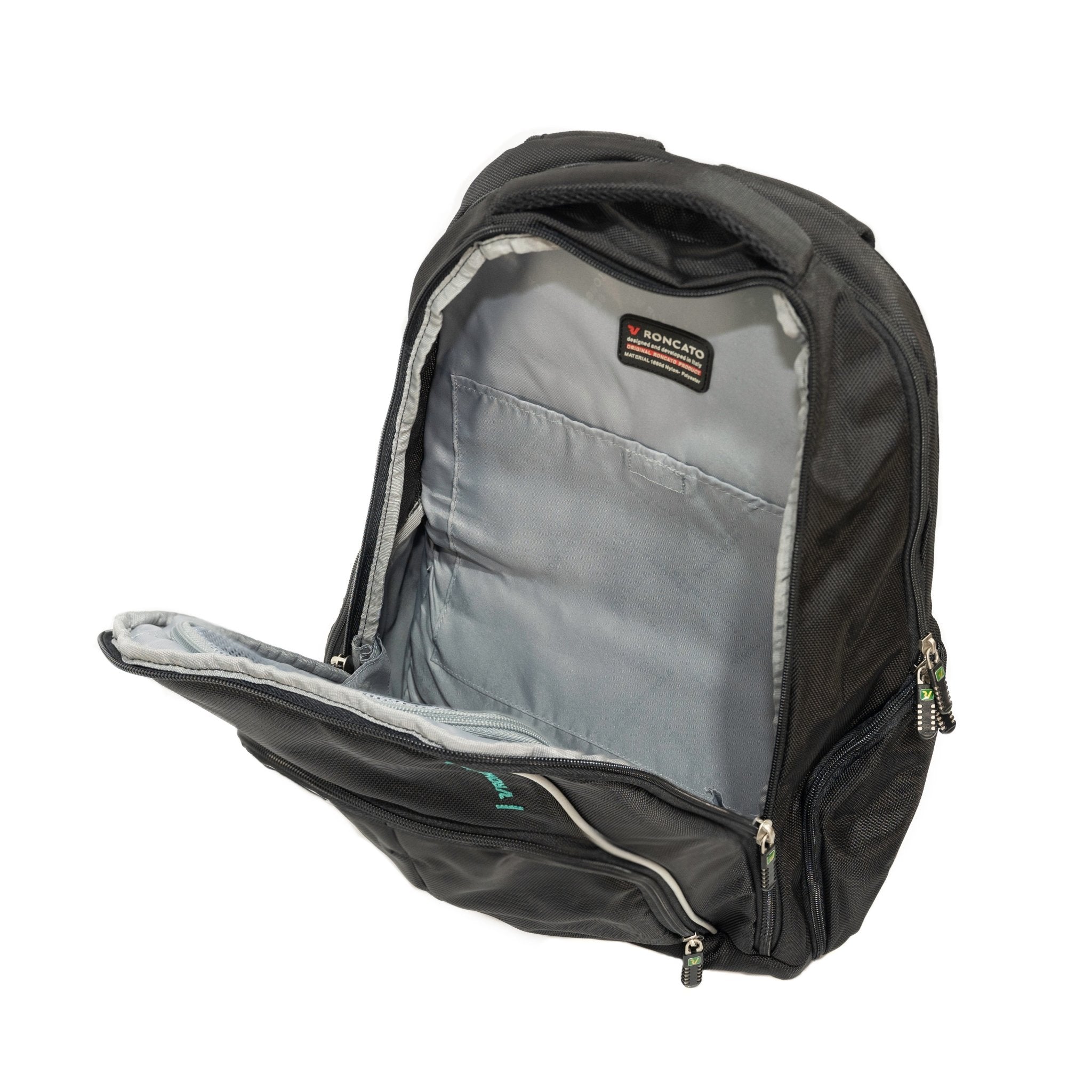 Roncato Sunrise Laptop Backpack Black V.2 - Moon Factory Outlet - Back 2 School - Roncato - Roncato Sunrise Laptop Backpack Black V.2 - Back 2 School - 4