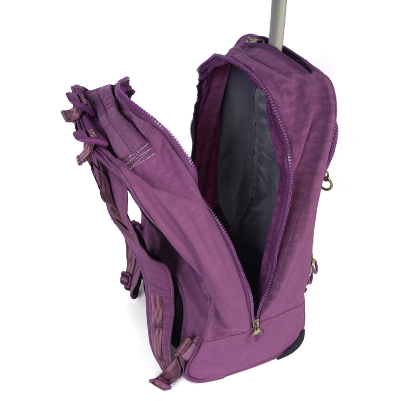 Roncato Wheeled Trolley Backpack with 15.6 Laptop Holder,Purple - Moon Factory Outlet - Back 2 School - Roncato - Roncato Wheeled Trolley Backpack with 15.6 Laptop Holder,Purple - Back 2 School - 4