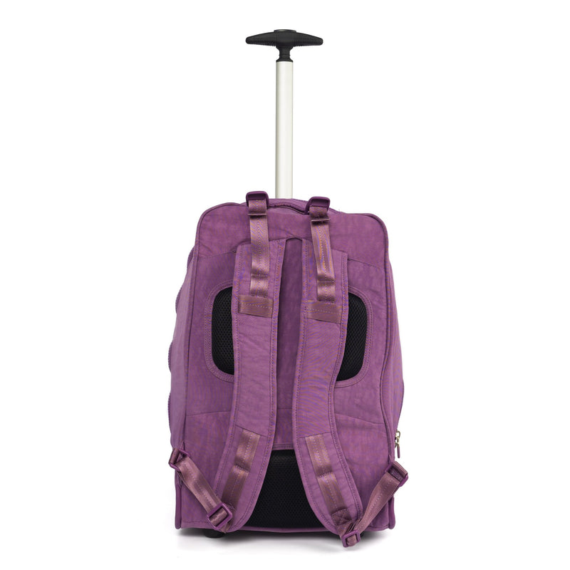 Roncato Wheeled Trolley Backpack with 15.6 Laptop Holder,Purple - Moon Factory Outlet - Back 2 School - Roncato - Roncato Wheeled Trolley Backpack with 15.6 Laptop Holder,Purple - Back 2 School - 3