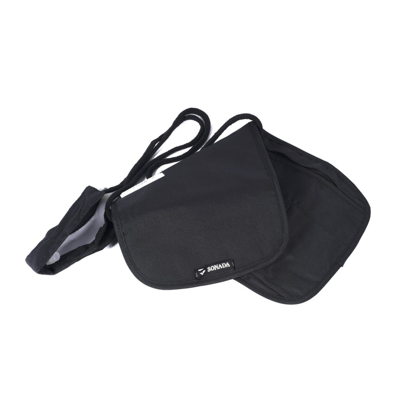 Security Neck Pouch Black - Moon Factory Outlet - Travel, Luggage - Sonada - Security Neck Pouch Black - Luggage - 4