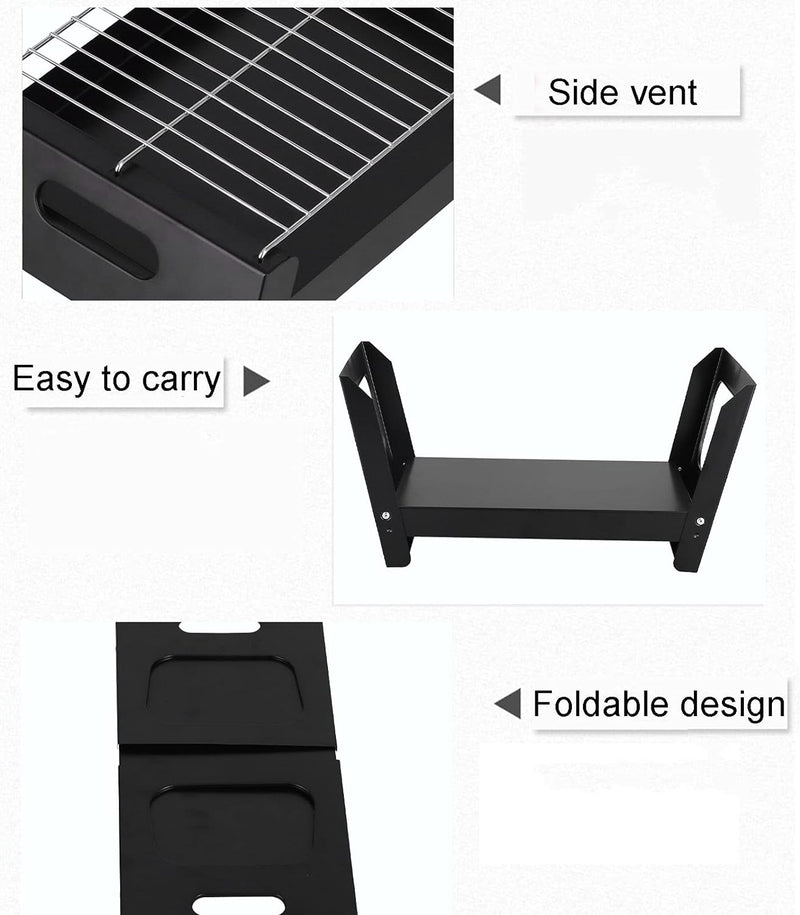 Small Portable Stainless Steel BBQ Pits - MOON - Picnic & Outdoor Equipments - Outdoor - Small Portable Stainless Steel BBQ Pits - Picnic & Outdoor - 2