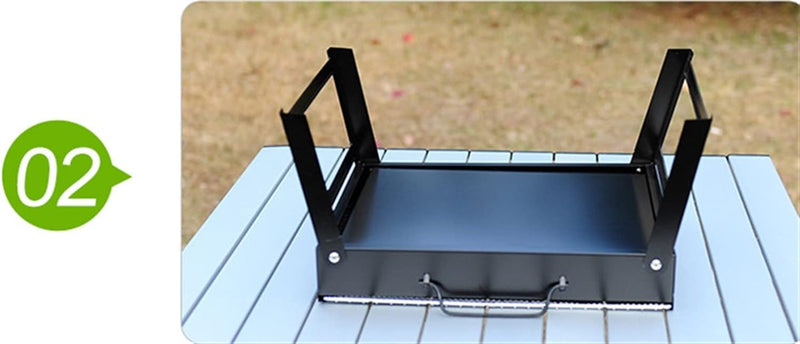 Small Portable Stainless Steel BBQ Pits - MOON - Picnic & Outdoor Equipments - Outdoor - Small Portable Stainless Steel BBQ Pits - Picnic & Outdoor - 7
