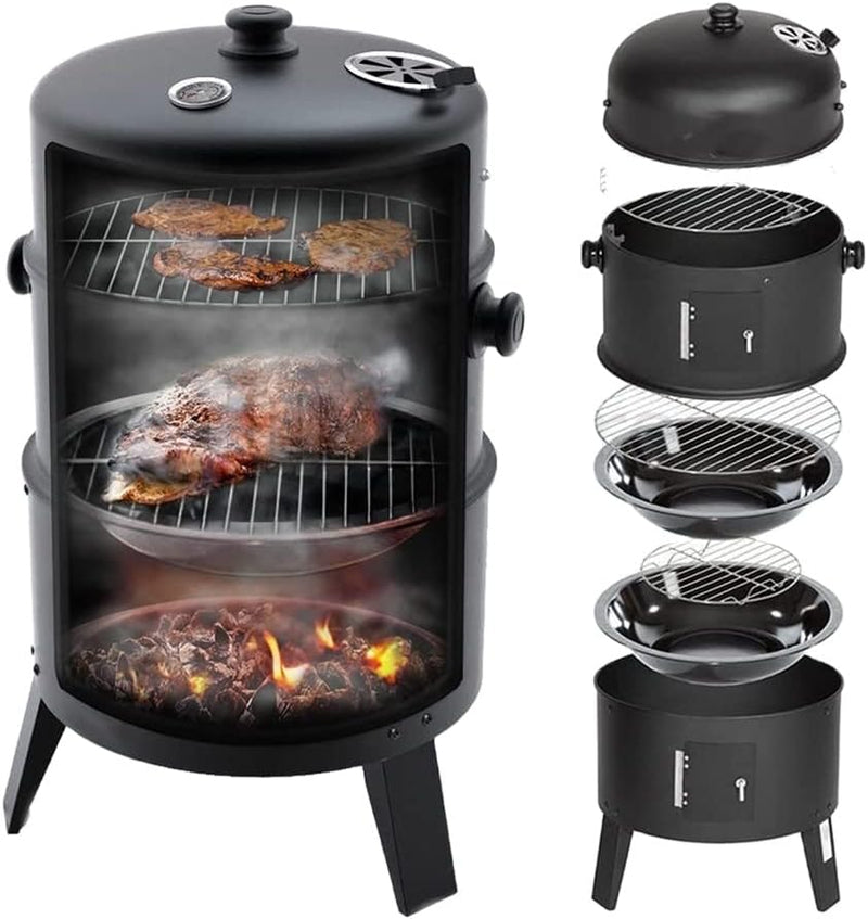 Smokeless 3 layers tower BBQ Grill 3 in 1 - MOON - Picnic & Outdoor Equipments - Outdoor - Smokeless 3 layers tower BBQ Grill 3 in 1 - Picnic & Outdoor - 1