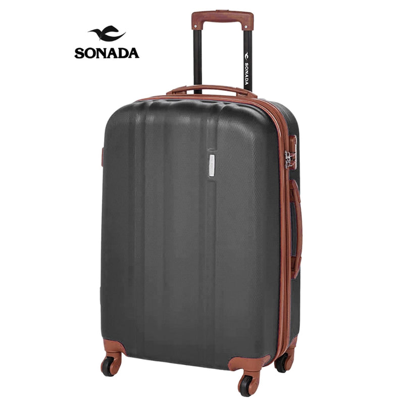 Sonada ABS Expandable Trolley Set of 3 Black - MOON - Luggage & Travel Accessories - Sonada - Sonada ABS Expandable Trolley Set of 3 Black - Luggage - 3