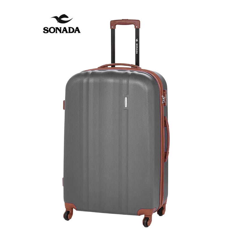 Sonada ABS Expandable Trolley Set of 3 Grey - MOON - Luggage & Travel Accessories - Sonada - Sonada ABS Expandable Trolley Set of 3 Grey - Luggage - 3