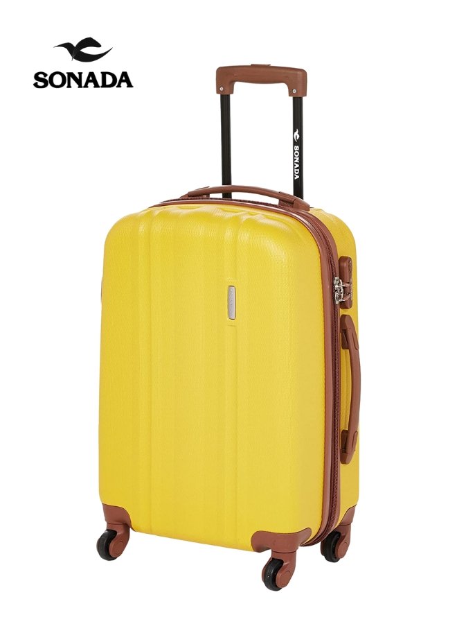 Sonada ABS Expandable Trolley Set of 3 Yellow - MOON - Luggage & Travel Accessories - Sonada - Sonada ABS Expandable Trolley Set of 3 Yellow - Luggage set - 4