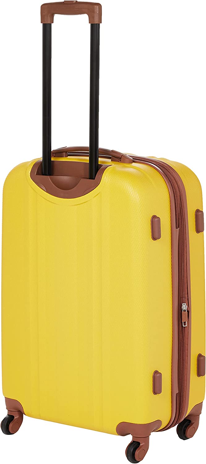Sonada ABS Expandable Trolley Set of 3 Yellow - MOON - Luggage & Travel Accessories - Sonada - Sonada ABS Expandable Trolley Set of 3 Yellow - Luggage set - 5