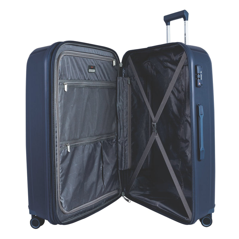 Sonada Cape Town Collection Trolley Set of 3 + Free Beauty Case, GreyBlue - MOON - Luggage & Travel Accessories - Sonada - Sonada Cape Town Collection Trolley Set of 3 + Free Beauty Case, GreyBlue - GreyBlue - Luggage - 5