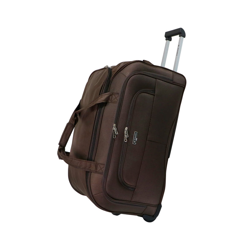 Sonada Duffel Trolley Bag Brown - MOON - Luggage & Travel Accessories - Sonada - Sonada Duffel Trolley Bag Brown - 29TD-74X36X36(CM) - Duffel Bag - 1