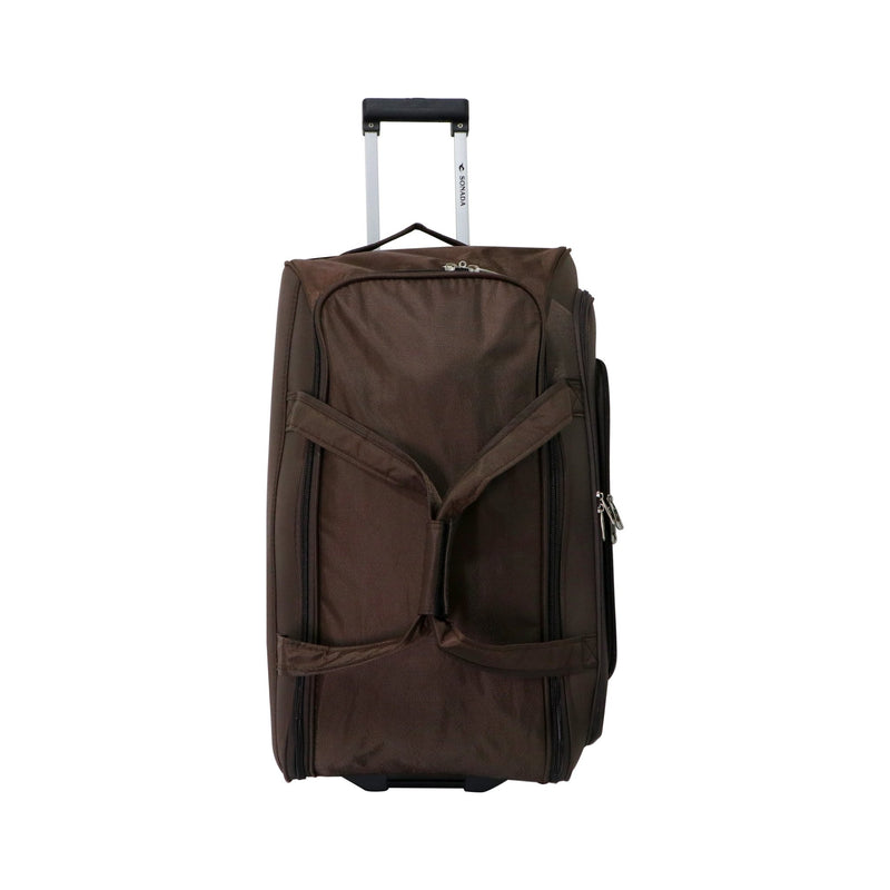 Sonada Duffel Trolley Bag Brown - MOON - Luggage & Travel Accessories - Sonada - Sonada Duffel Trolley Bag Brown - 29TD-74X36X36(CM) - Duffel Bag - 2