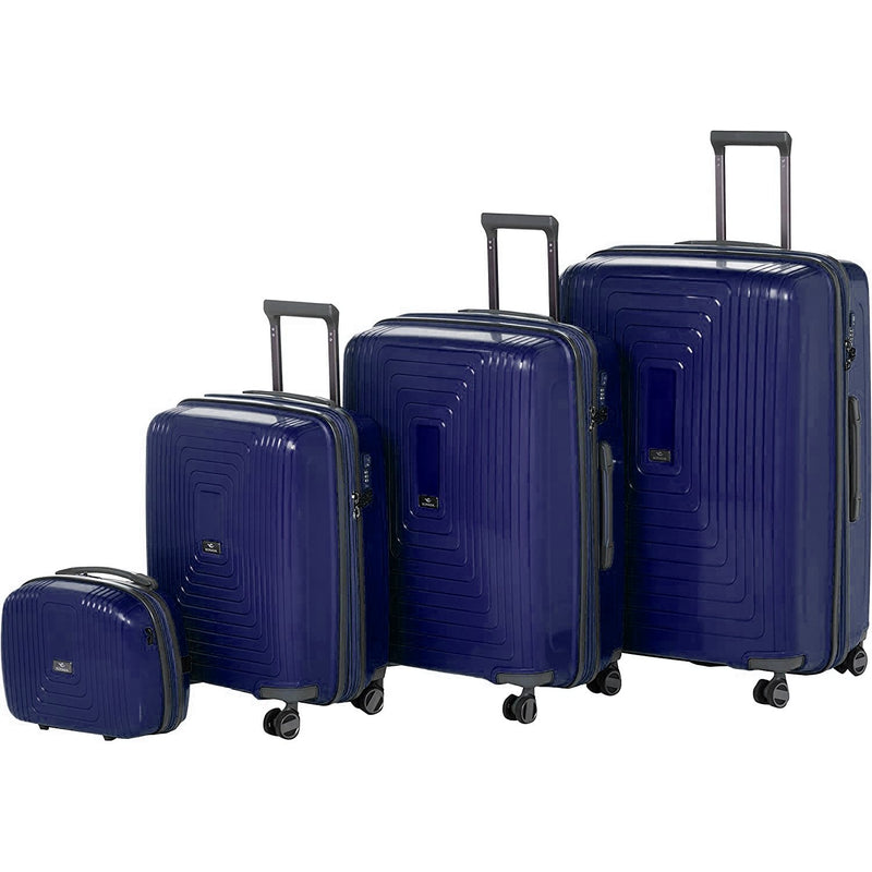 Sonada Hard Case Spinner Luggage Set of 4 Pieces CS97759-4T Dark Grey - MOON - Luggage & Travel Accessories - Sonada - Sonada Hard Case Spinner Luggage Set of 4 Pieces CS97759-4T Dark Grey - GreyBlue - Luggage - 5