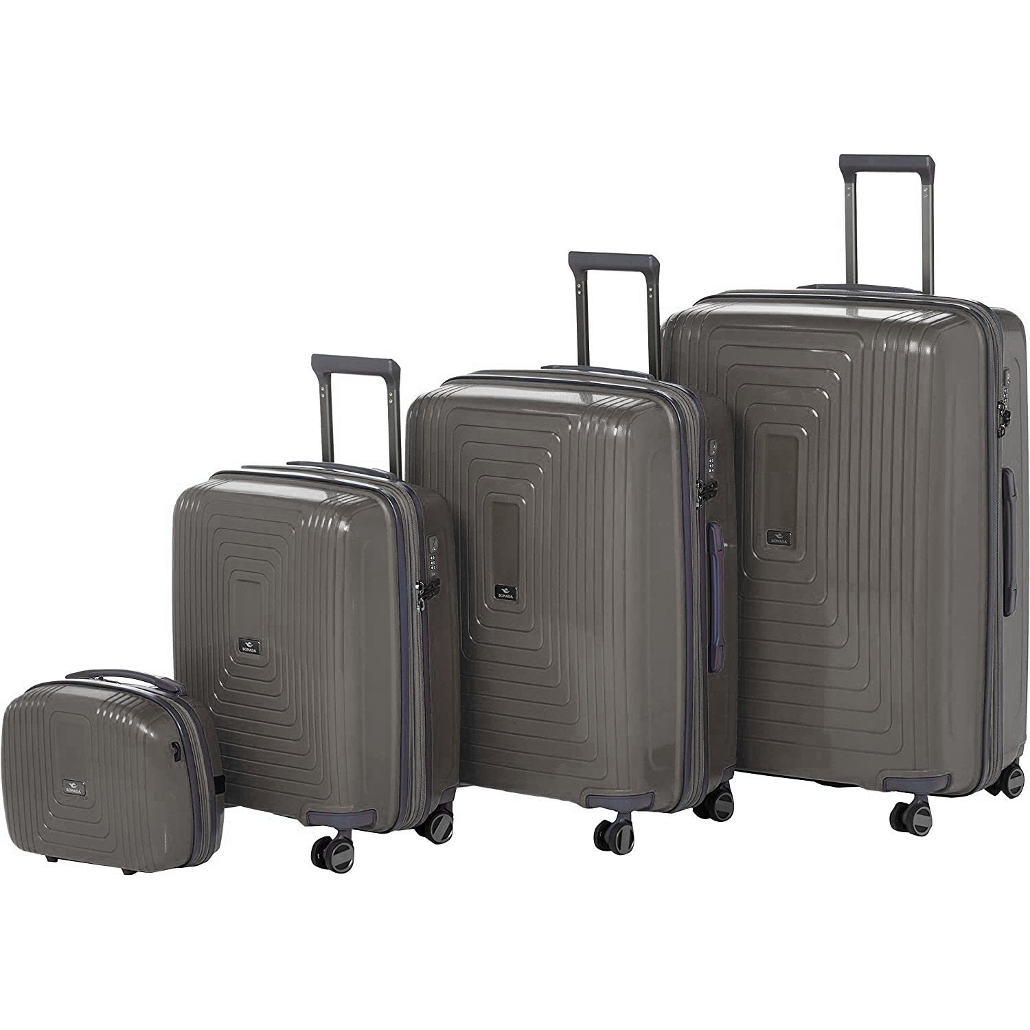 Sonada Hard Case Spinner Luggage Set of 4 Pieces CS97759-4T GreyBlue - MOON - Luggage & Travel Accessories - Sonada - Sonada Hard Case Spinner Luggage Set of 4 Pieces CS97759-4T GreyBlue - Dark Grey - Luggage set - 3