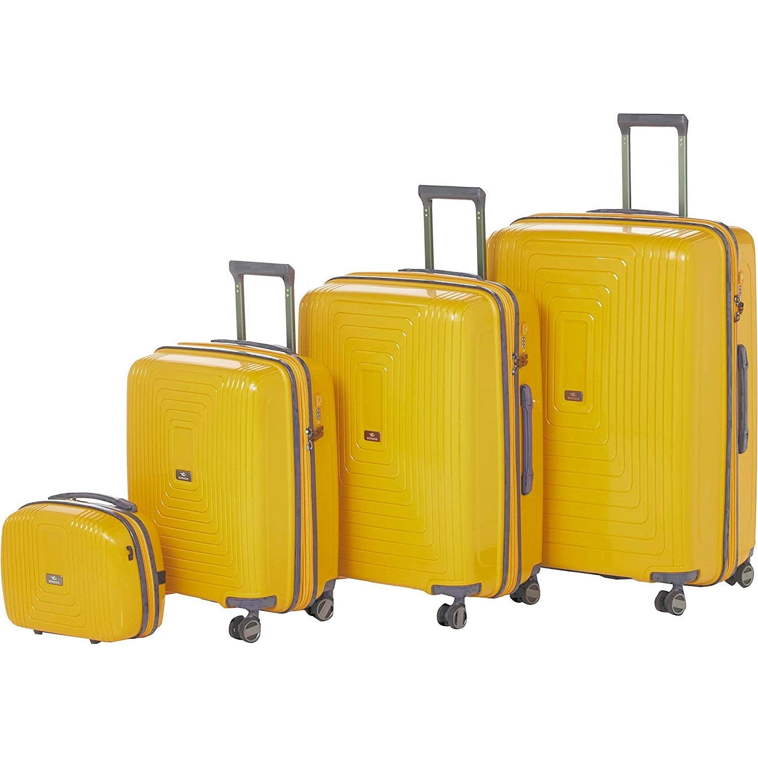 Sonada Hard Case Spinner Luggage Set of 4 Pieces CS97759-4T GreyBlue - MOON - Luggage & Travel Accessories - Sonada - Sonada Hard Case Spinner Luggage Set of 4 Pieces CS97759-4T GreyBlue - Yellow - Luggage set - 9