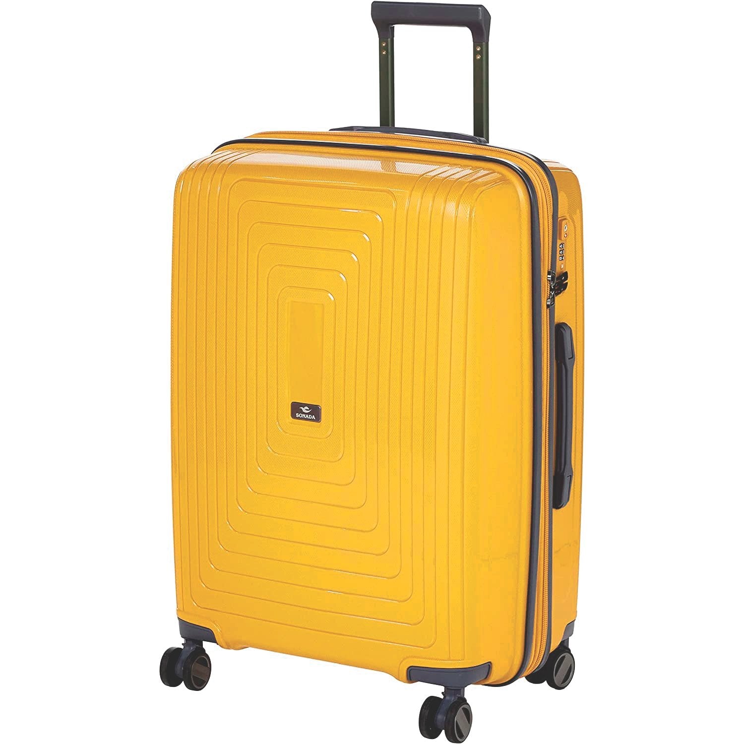 Sonada Hard Case Spinner Luggage Set of 4 Pieces CS97759-4T Yellow - MOON - Luggage & Travel Accessories - Sonada - Sonada Hard Case Spinner Luggage Set of 4 Pieces CS97759-4T Yellow - Yellow - Luggage set - 3