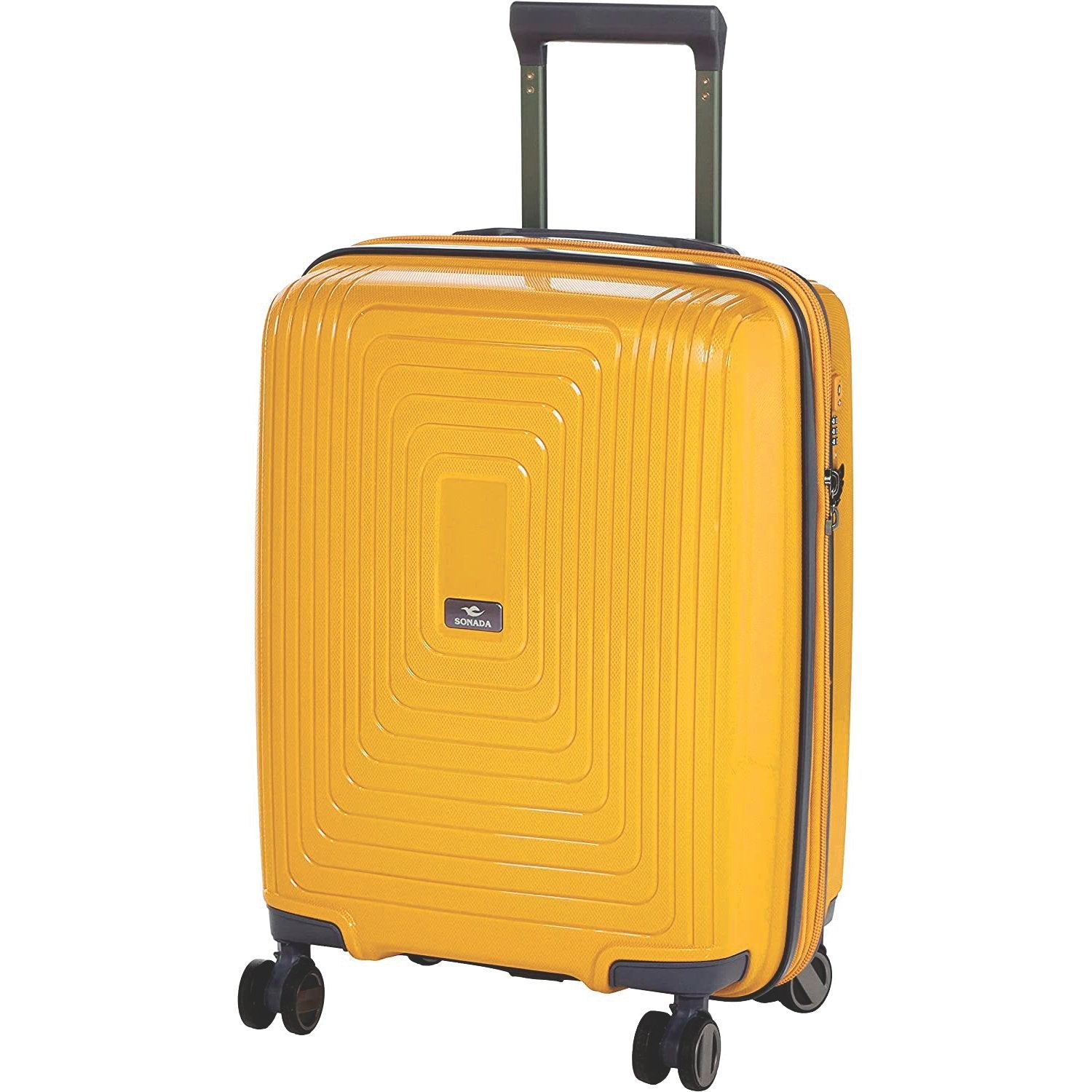 Sonada Hard Case Spinner Luggage Set of 4 Pieces CS97759-4T Yellow - MOON - Luggage & Travel Accessories - Sonada - Sonada Hard Case Spinner Luggage Set of 4 Pieces CS97759-4T Yellow - Yellow - Luggage set - 4