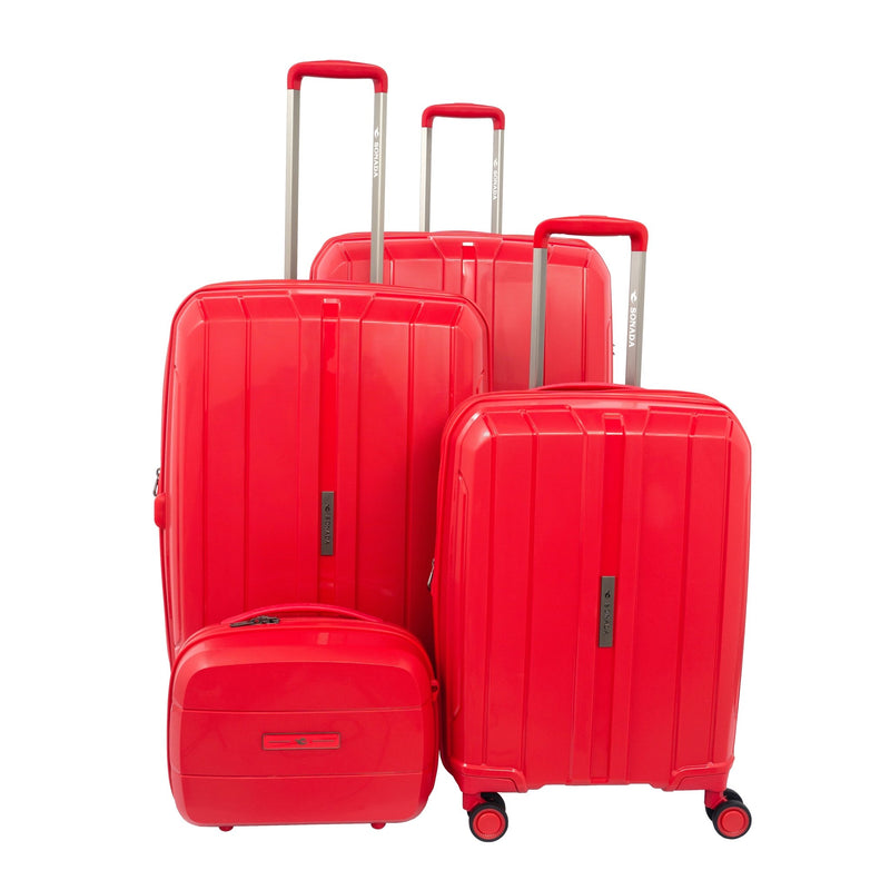 Sonada Hardcase Trolly Set of 4-CS97749 Rose Gold - MOON - Luggage & Travel Accessories - Sonada - Sonada Hardcase Trolly Set of 4-CS97749 Rose Gold - Red - Luggage - 11