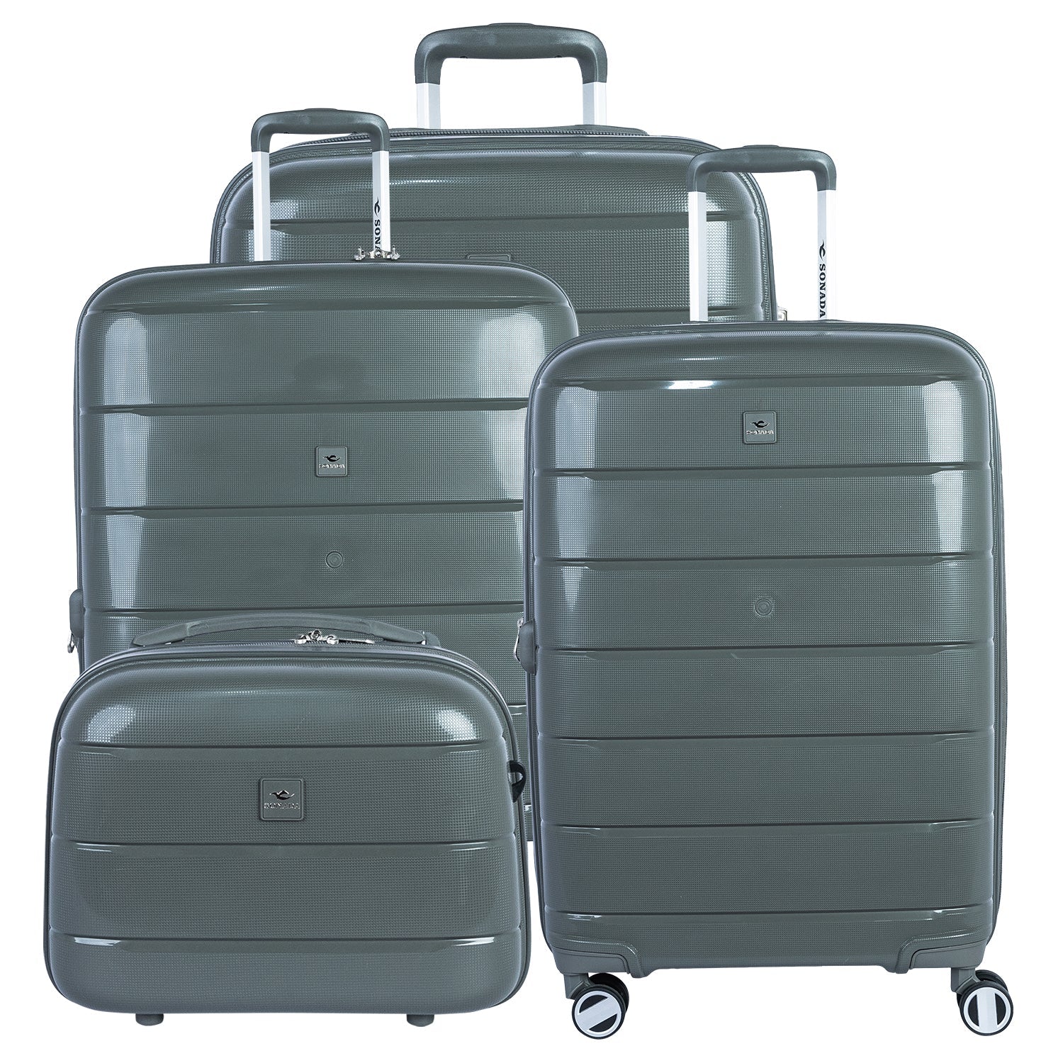 Sonada Moonlight Suitcase Set of 4-Dark Grey - Moon Factory Outlet - Luggage & Travel Accessories - Sonada - Sonada Moonlight Suitcase Set of 4-Dark Grey - Luggage - 1