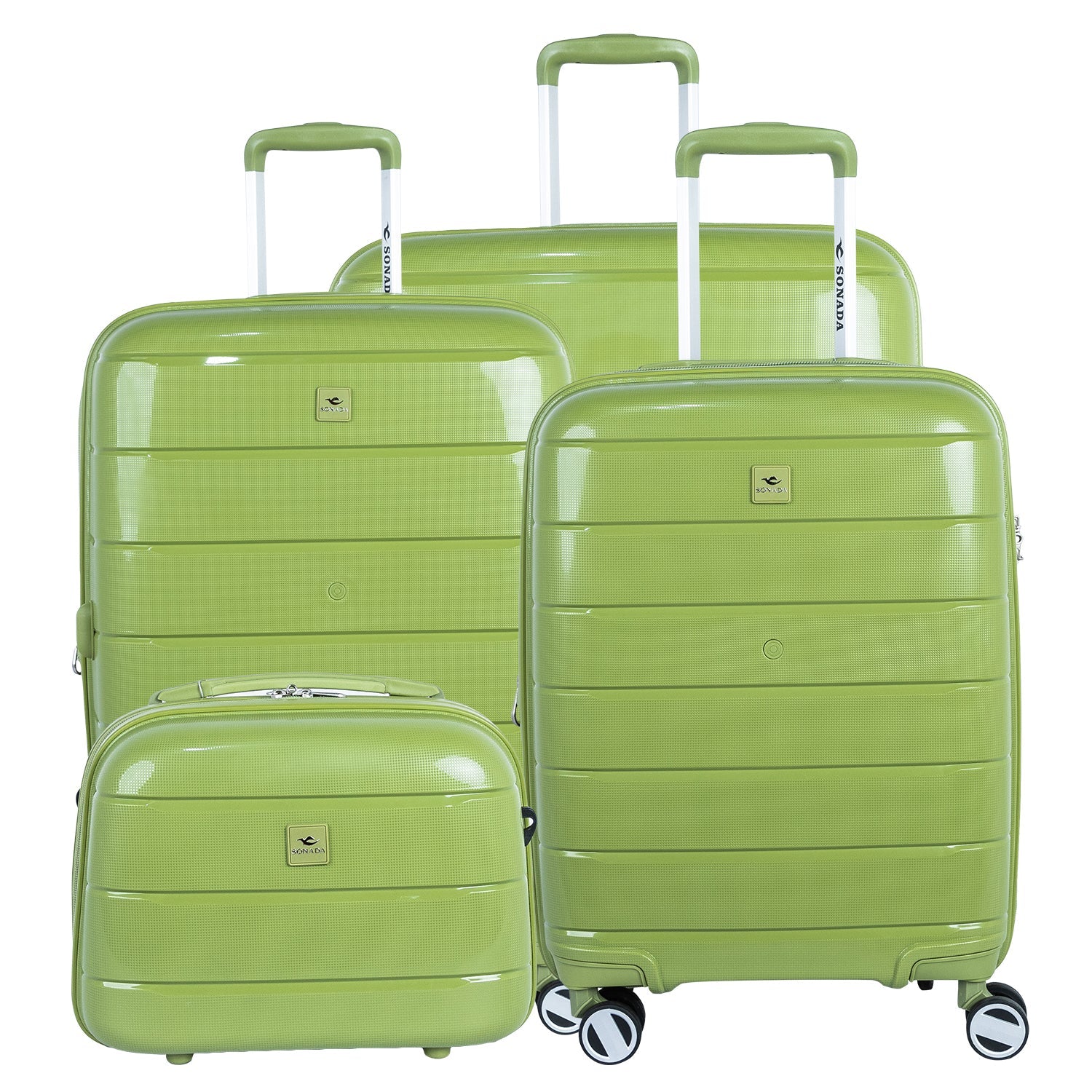 Sonada Moonlight Suitcase Set of 4-Dark Grey - Moon Factory Outlet - Luggage & Travel Accessories - Sonada - Sonada Moonlight Suitcase Set of 4-Dark Grey - Olive - Luggage - 14