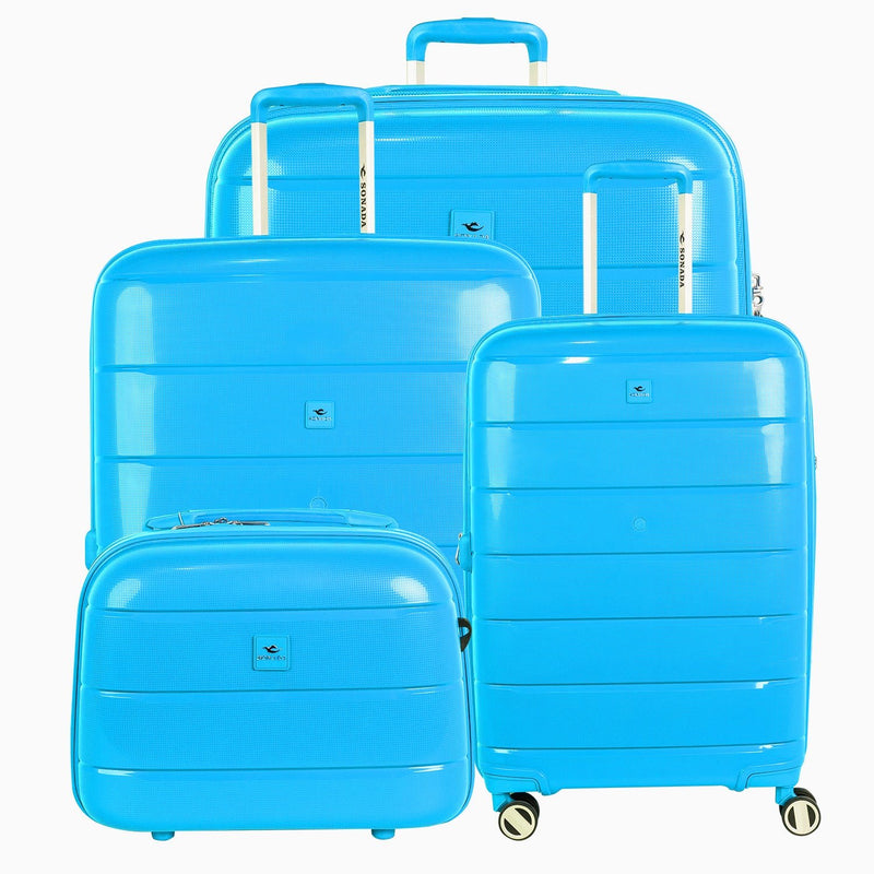Sonada Moonlight Suitcase Set of 4-Peach - Moon Factory Outlet - Luggage & Travel Accessories - Sonada - Sonada Moonlight Suitcase Set of 4-Peach - New Blue - Luggage - 15