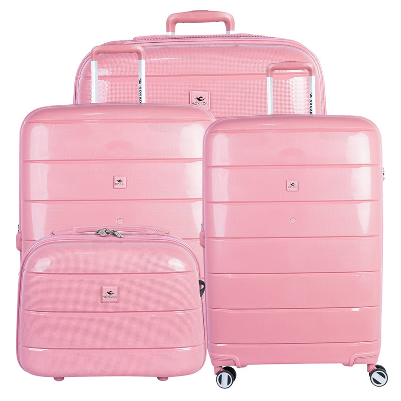 Sonada Moonlight Suitcase Set of 4-Peach - Moon Factory Outlet - Luggage & Travel Accessories - Sonada - Sonada Moonlight Suitcase Set of 4-Peach - Gold Dust - Luggage - 12