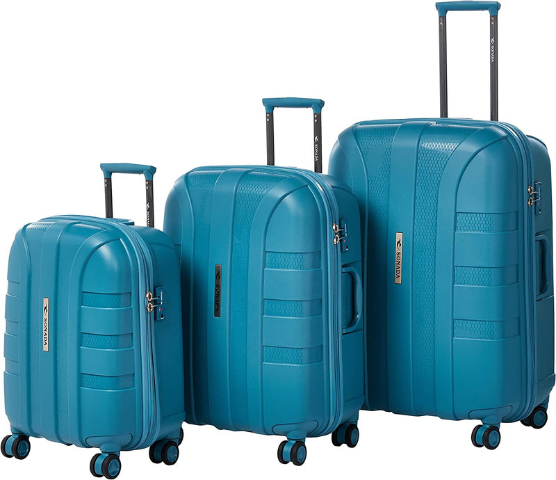 Sonada Santiago Collection Suitcase Set of 3-TIBET BLUE - MOON - Luggage & Travel Accessories - Sonada - Sonada Santiago Collection Suitcase Set of 3-TIBET BLUE - Luggage set - 1