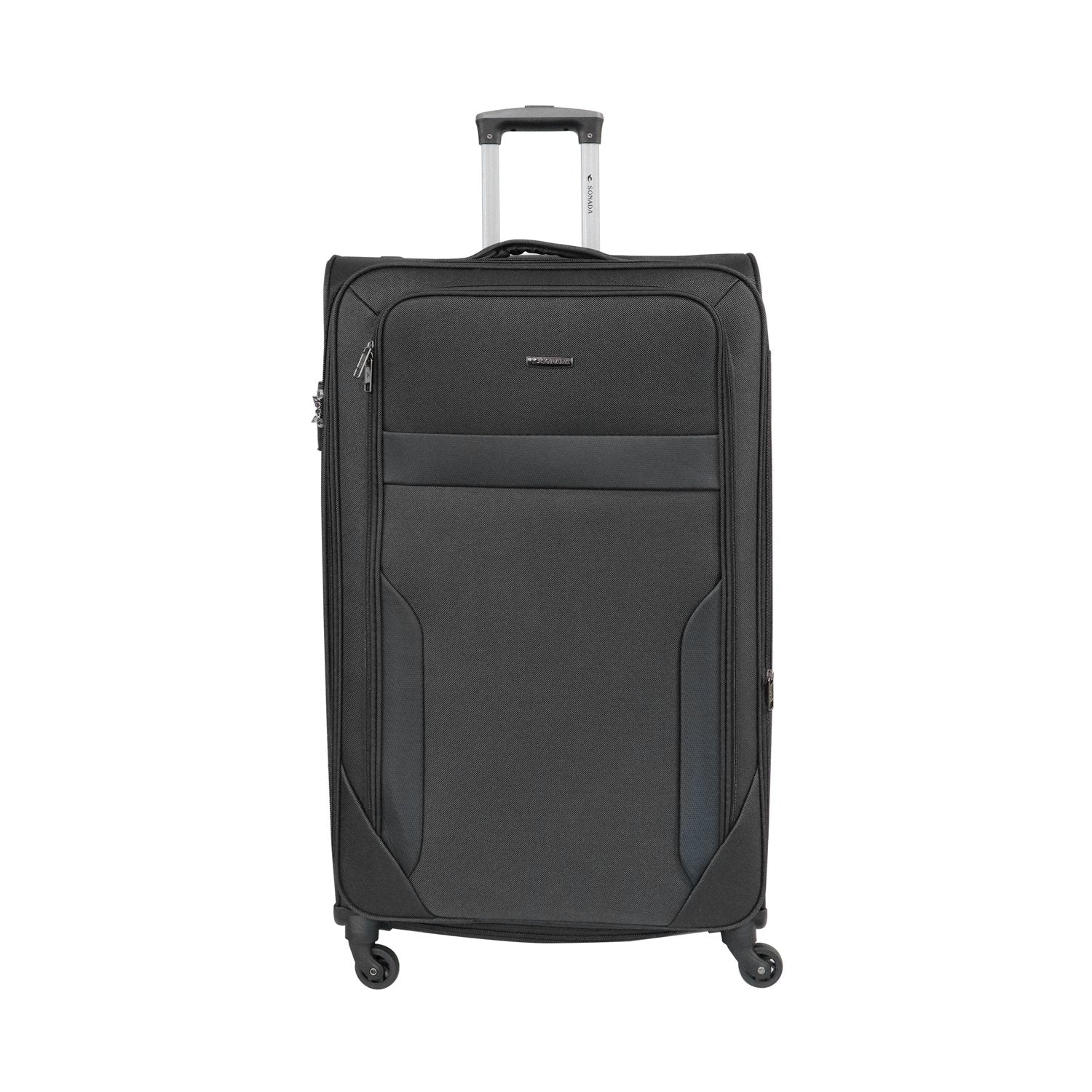 Sonada Softside Luggage Set of 3 Black - MOON - Luggage - Sonada - Sonada Softside Luggage Set of 3 Black - Luggage Set - 3