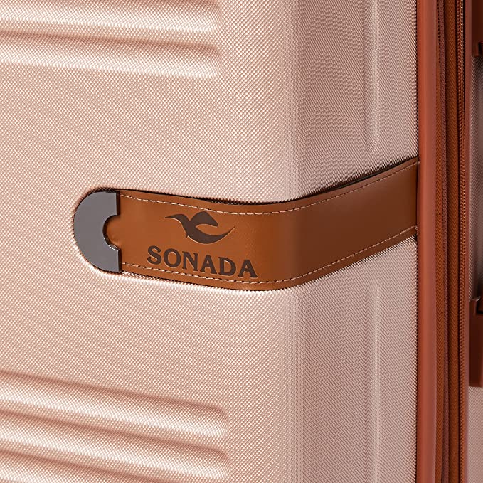 Sonada Sydney Upright Collection Hardcase Trolley Set of 3-Rose Gold - MOON - Luggage & Travel Accessories - Sonada - Sonada Sydney Upright Collection Hardcase Trolley Set of 3-Rose Gold - Luggage set - 2