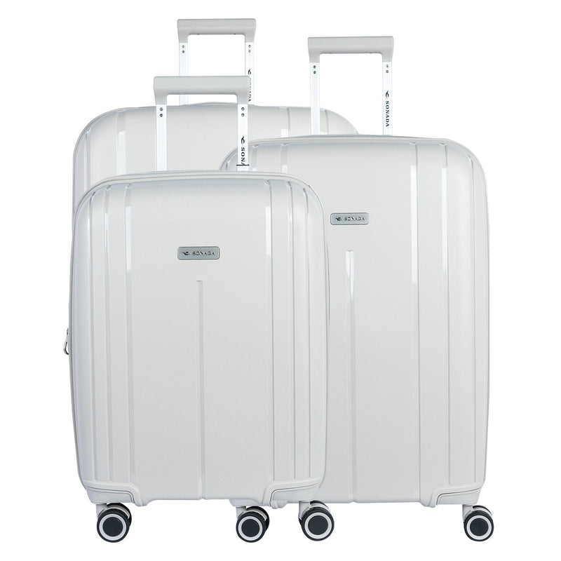 Sonada Upright Trolley Set of 3-Champagne - Moon Factory Outlet - Luggage & Travel Accessories - Sonada - Sonada Upright Trolley Set of 3-Champagne - Luggage - 1
