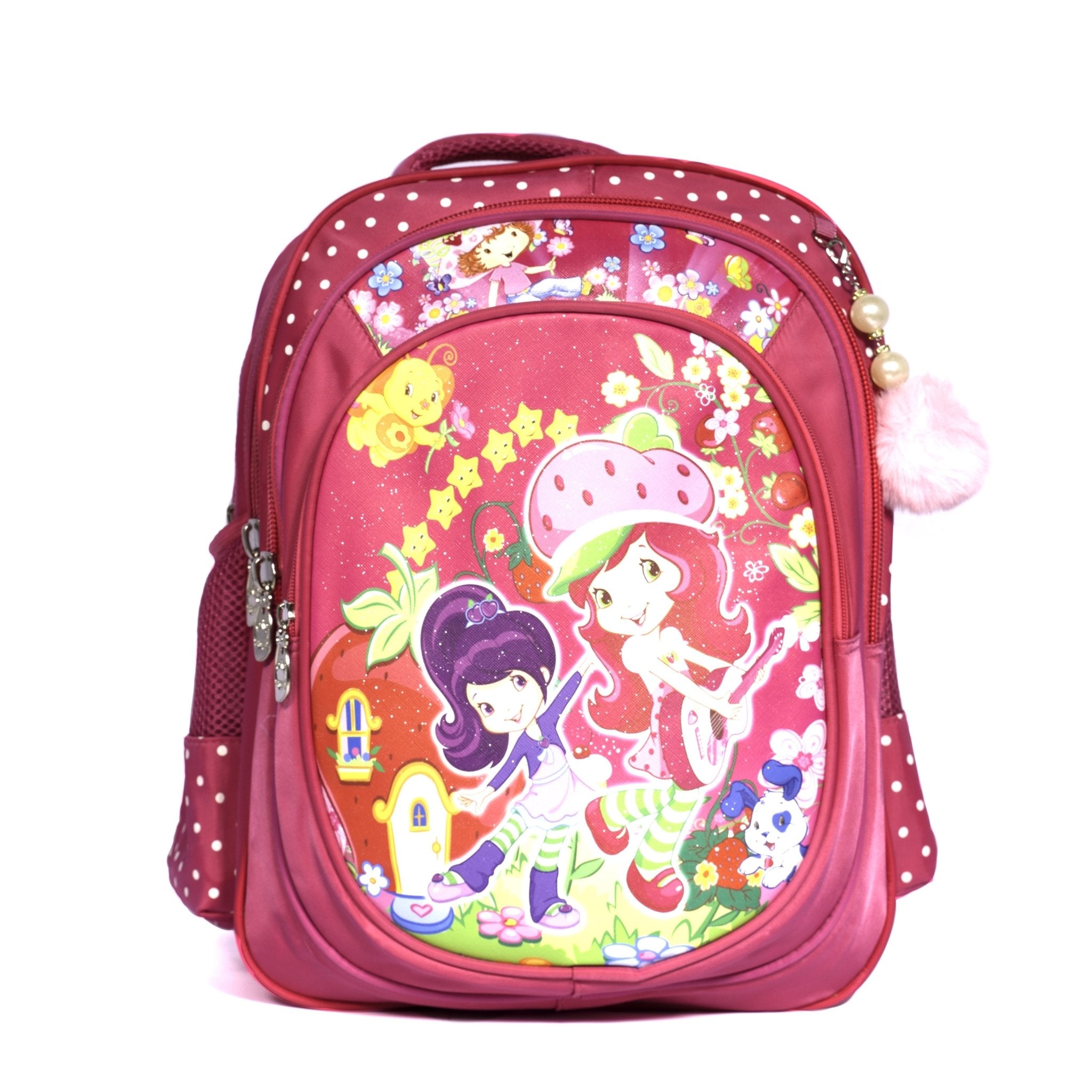 Strawberry Backpack for 7-12 years Old Pink-16.5 Inches - Moon Factory Outlet - Back 2 School - BackPack - Strawberry Backpack for 7-12 years Old Pink-16.5 Inches - Back 2 School - 1