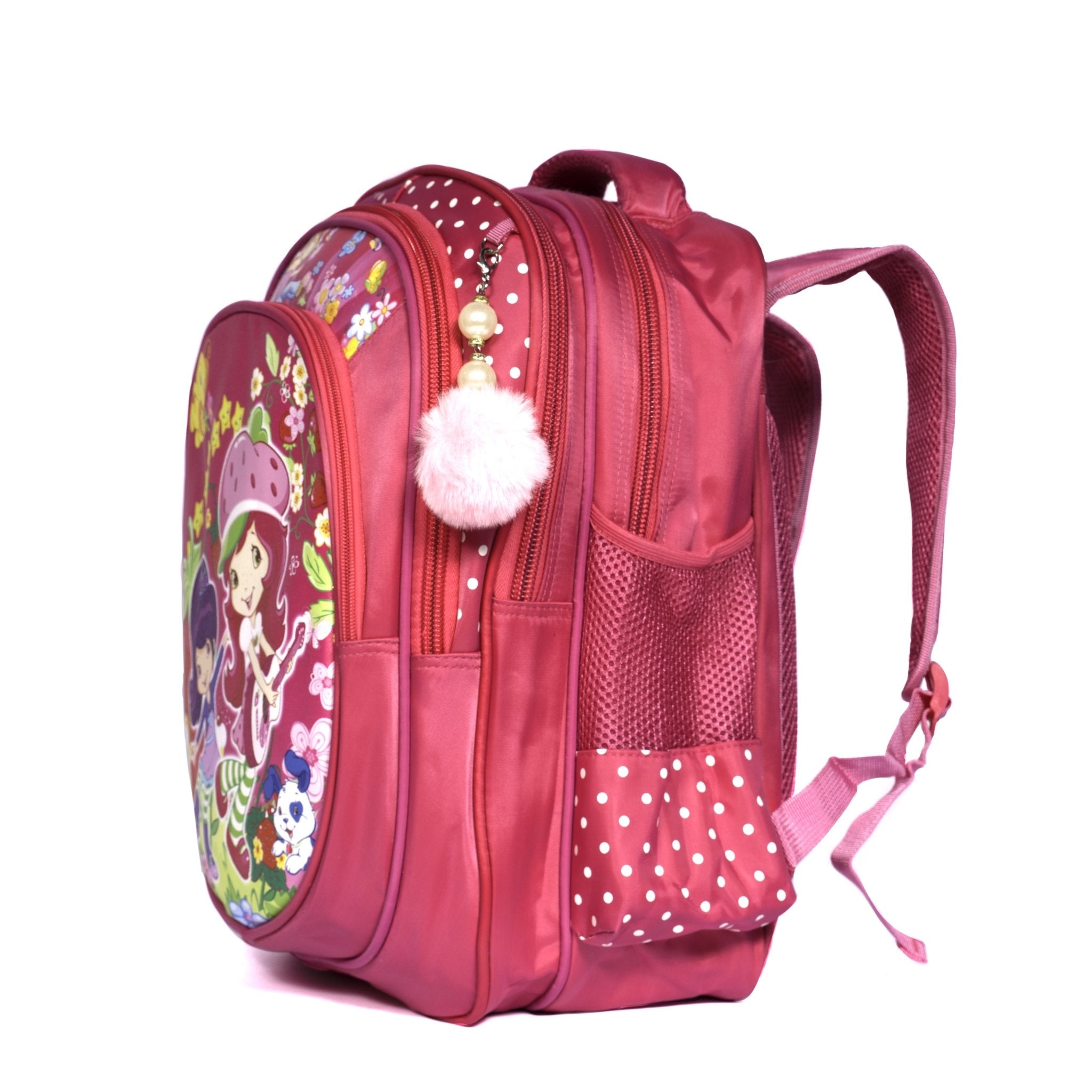 Strawberry Backpack for 7-12 years Old Pink-16.5 Inches - Moon Factory Outlet - Back 2 School - BackPack - Strawberry Backpack for 7-12 years Old Pink-16.5 Inches - Back 2 School - 2