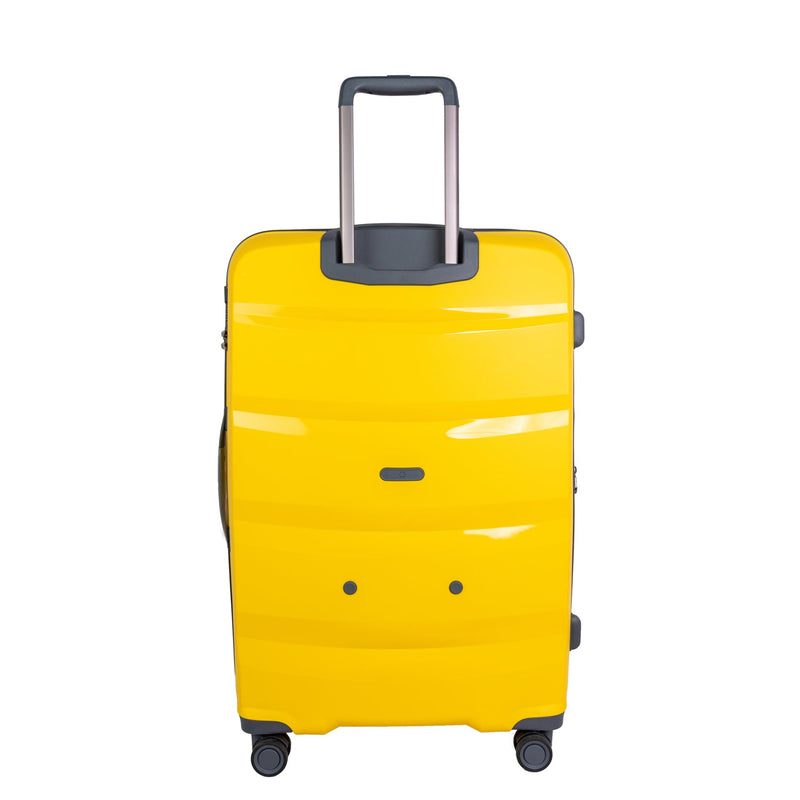 Track Hardcase Trolley Set of 3 with Beauty Case Yellow Color v2 - Moon Factory Outlet - Track - Track Hardcase Trolley Set of 3 with Beauty Case Yellow Color v2 - Luggage - 4