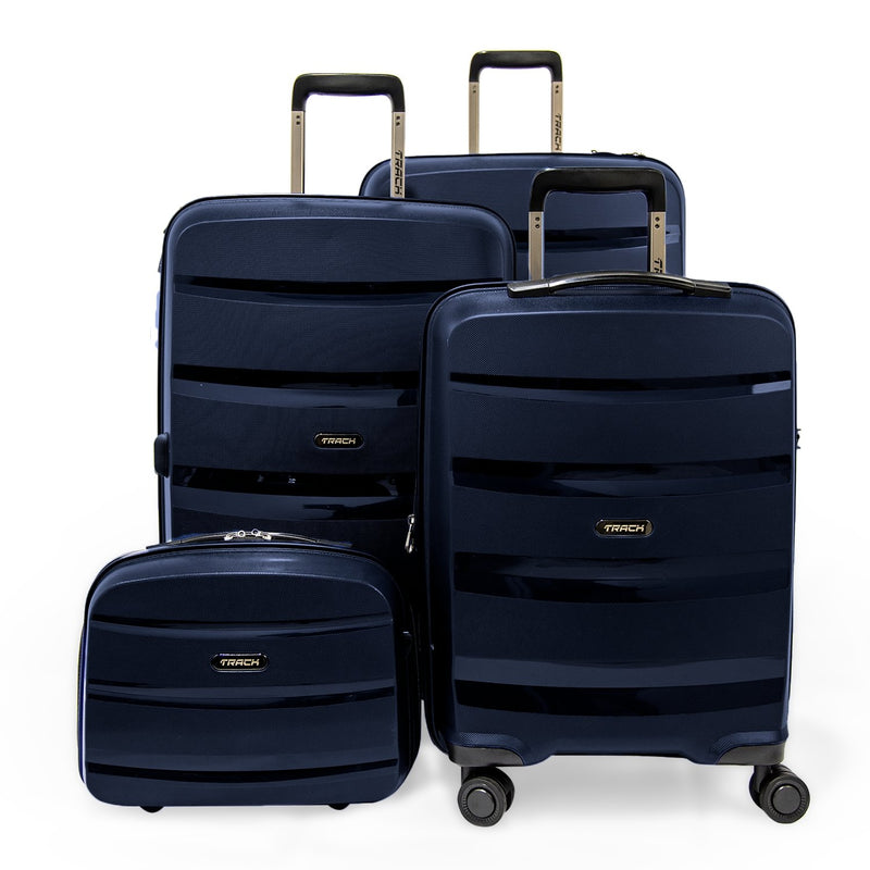 Track Hardcase Trolley Set of 3 with Beauty Case Yellow Color v2 - Moon Factory Outlet - Track - Track Hardcase Trolley Set of 3 with Beauty Case Yellow Color v2 - Grey Blue - Luggage - 13