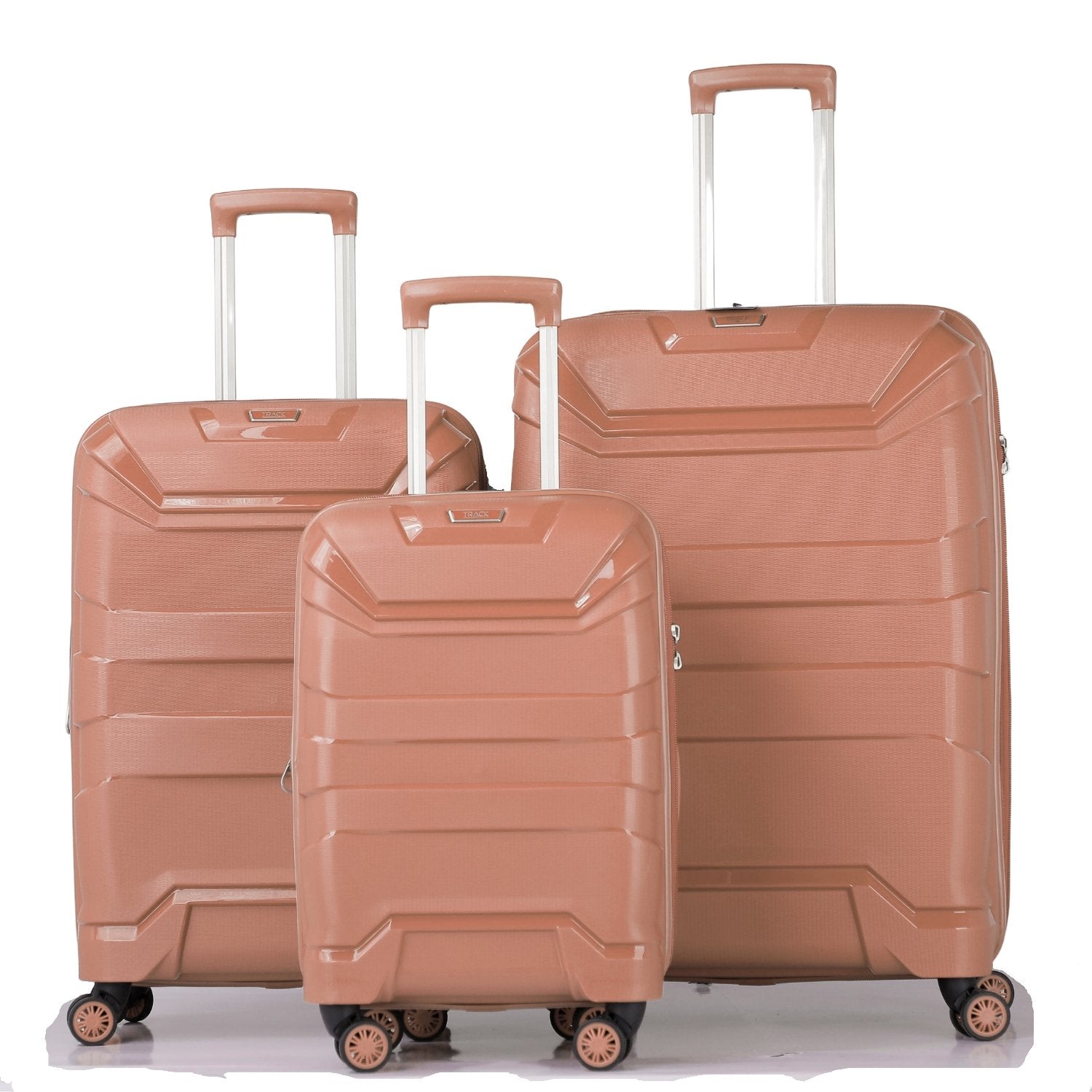 Track HardSuitcase Hamilton Collection Dark Grey Set of 3 - MOON - Luggage & Travel Accessories - Track - Track HardSuitcase Hamilton Collection Dark Grey Set of 3 - Rose Gold - Luggage set - 6
