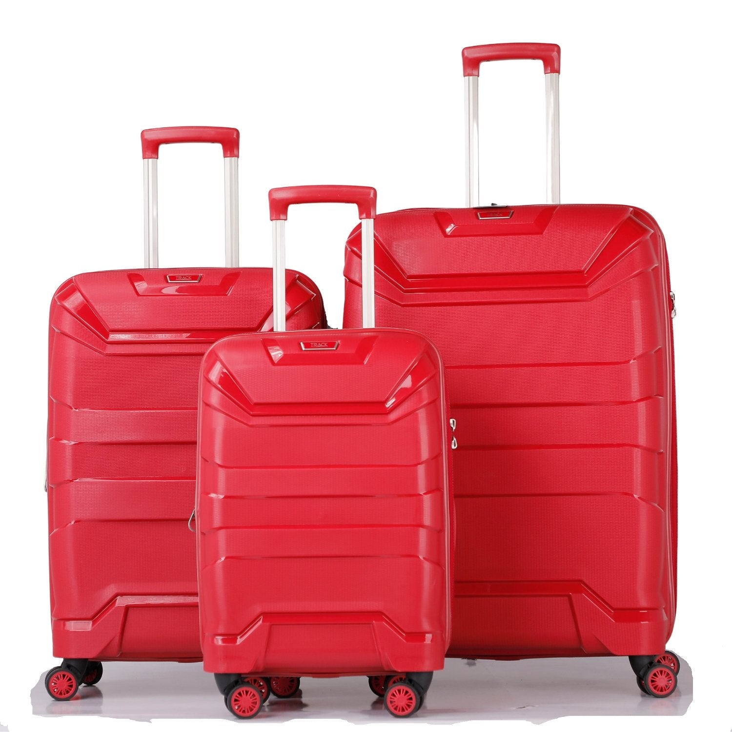 Track HardSuitcase Hamilton Collection Orange Set of 3 - MOON - Luggage & Travel Accessories - Track - Track HardSuitcase Hamilton Collection Orange Set of 3 - Red - Luggage set - 5