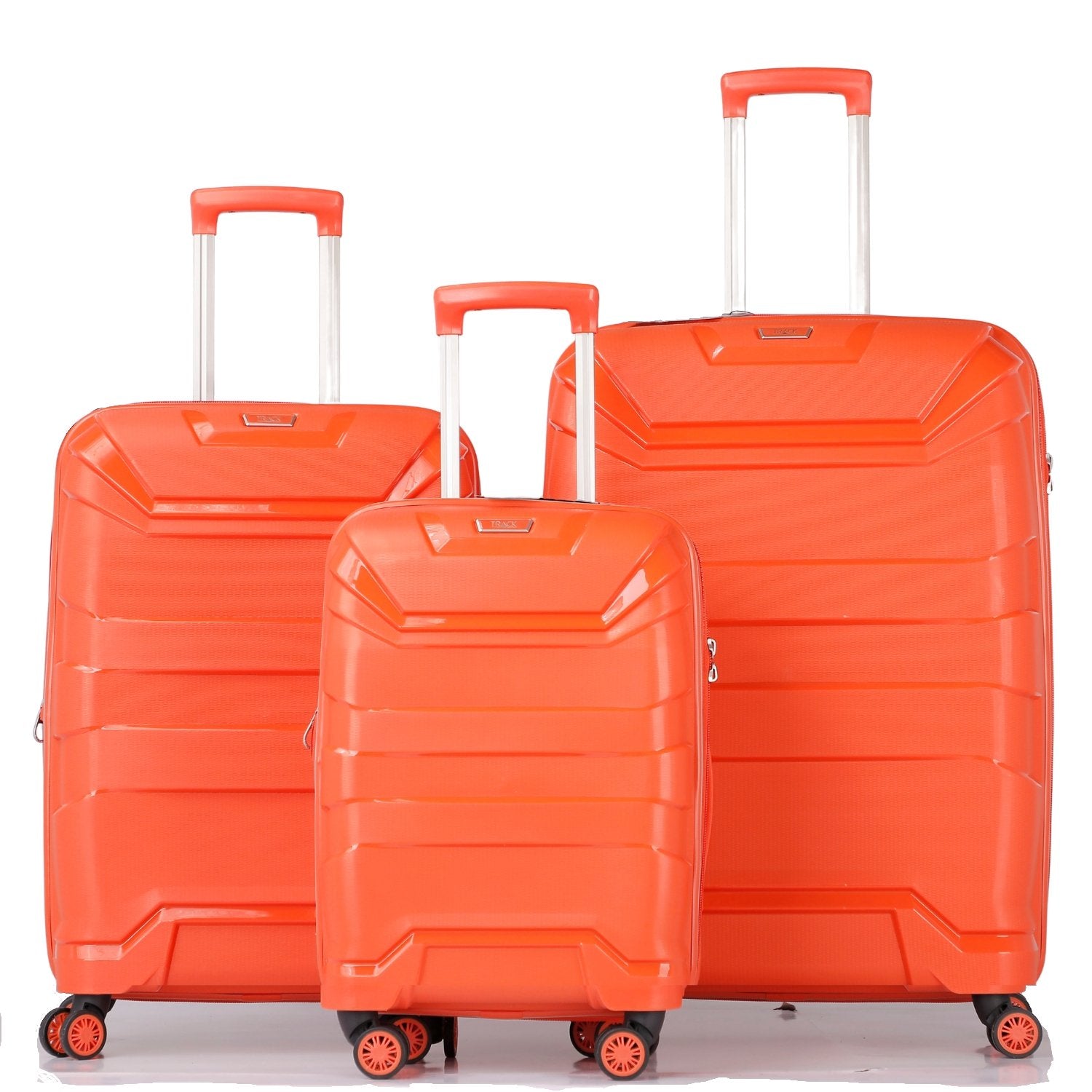 Track HardSuitcase Hamilton Collection Orange Set of 3 - MOON - Luggage & Travel Accessories - Track - Track HardSuitcase Hamilton Collection Orange Set of 3 - Orange - Luggage set - 1