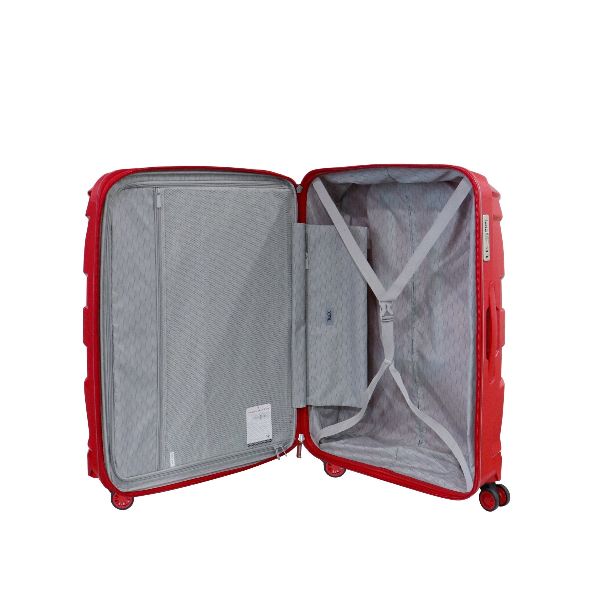 Track HardSuitcase Hamilton Collection Red Set of 3 - MOON - Luggage & Travel Accessories - Track - Track HardSuitcase Hamilton Collection Red Set of 3 - Red - Luggage set - 7