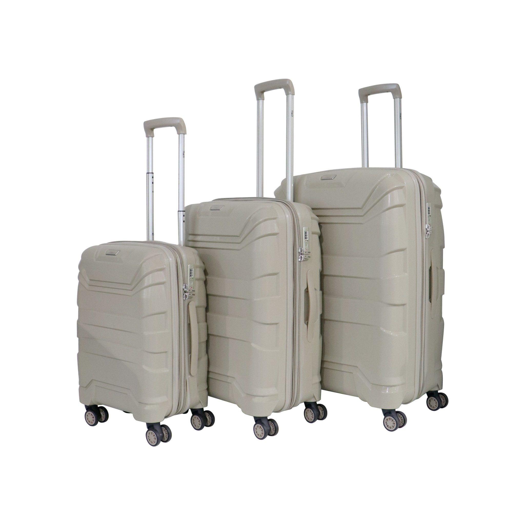 Track HardSuitcase Hamilton Collection Red Set of 3 - MOON - Luggage & Travel Accessories - Track - Track HardSuitcase Hamilton Collection Red Set of 3 - Champagne - Luggage set - 9