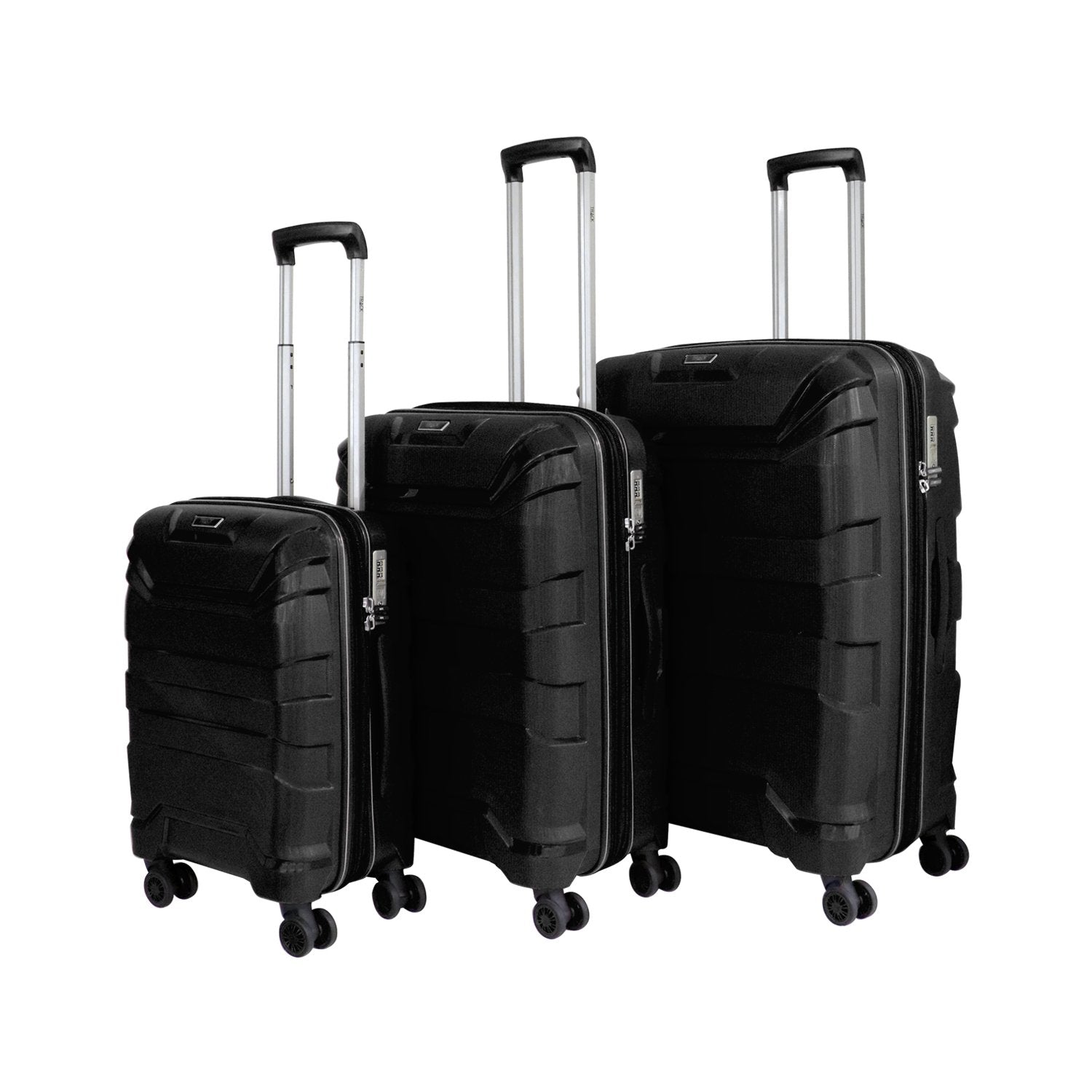 Track HardSuitcase Hamilton Collection Red Set of 3 - MOON - Luggage & Travel Accessories - Track - Track HardSuitcase Hamilton Collection Red Set of 3 - Black - Luggage set - 8