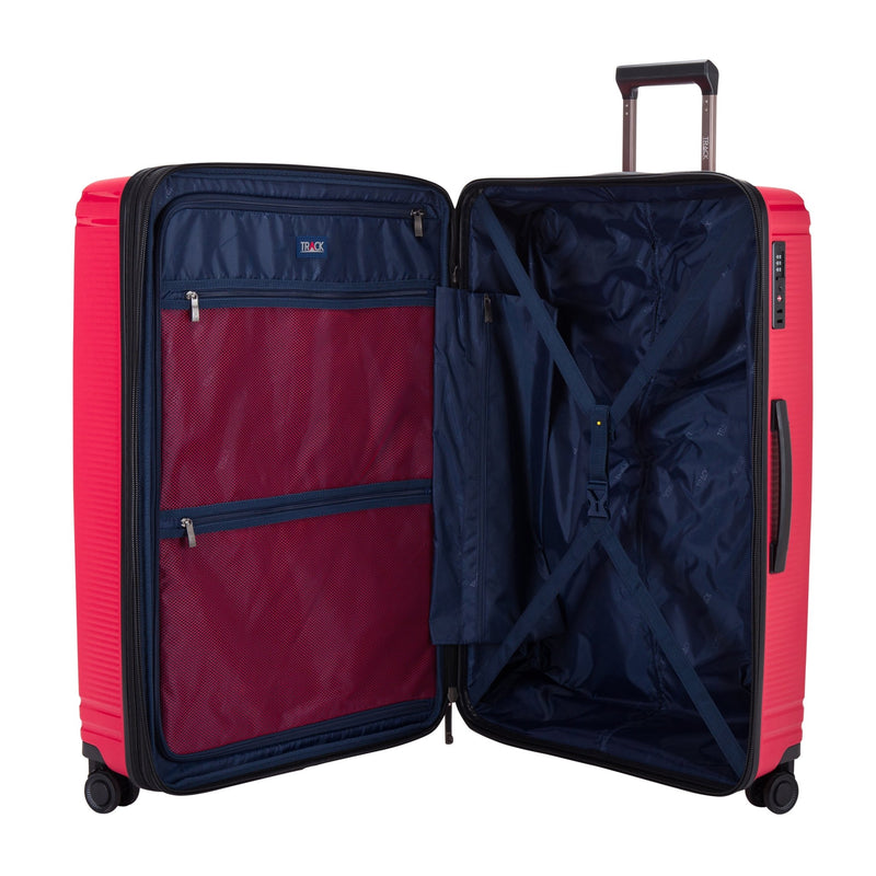 Track Oxford Collection,Unbreakable Set of 3 + Beauty Case - Red - MOON - Luggage & Travel Accessories - Track - Track Oxford Collection,Unbreakable Set of 3 + Beauty Case - Red - Luggage Set - 5