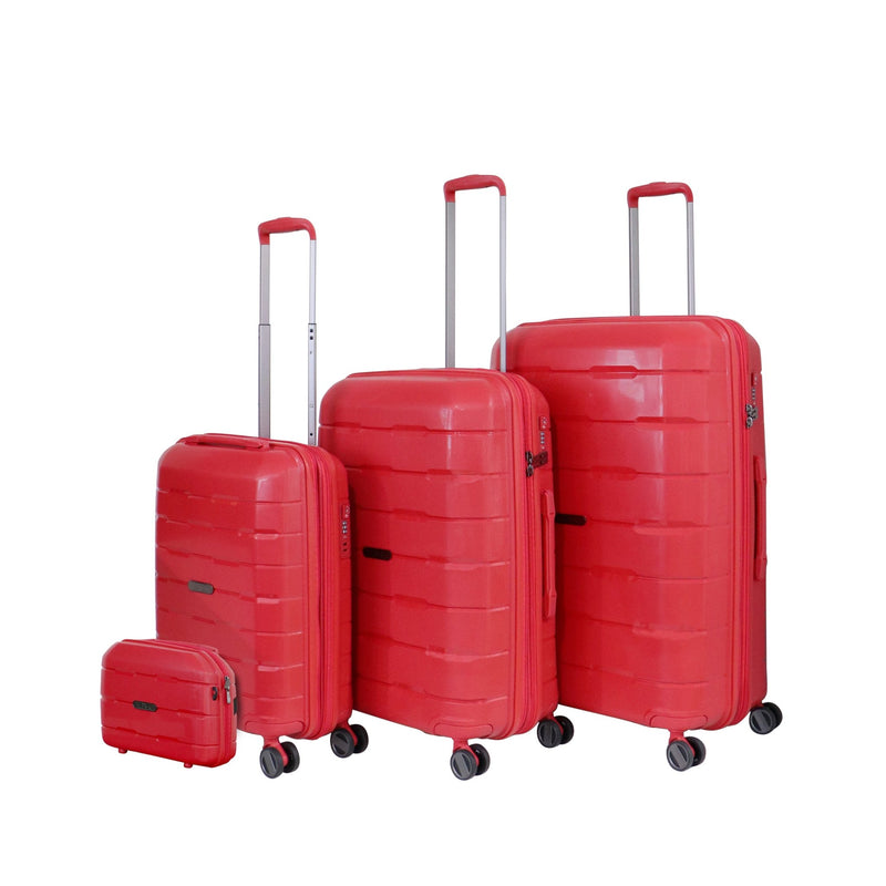 Track Unbreakable Luggage Millennium Collection Set Of 4 Grey Blue - MOON - Luggage - Track - Track Unbreakable Luggage Millennium Collection Set Of 4 Grey Blue - Red - Luggage Set - 10