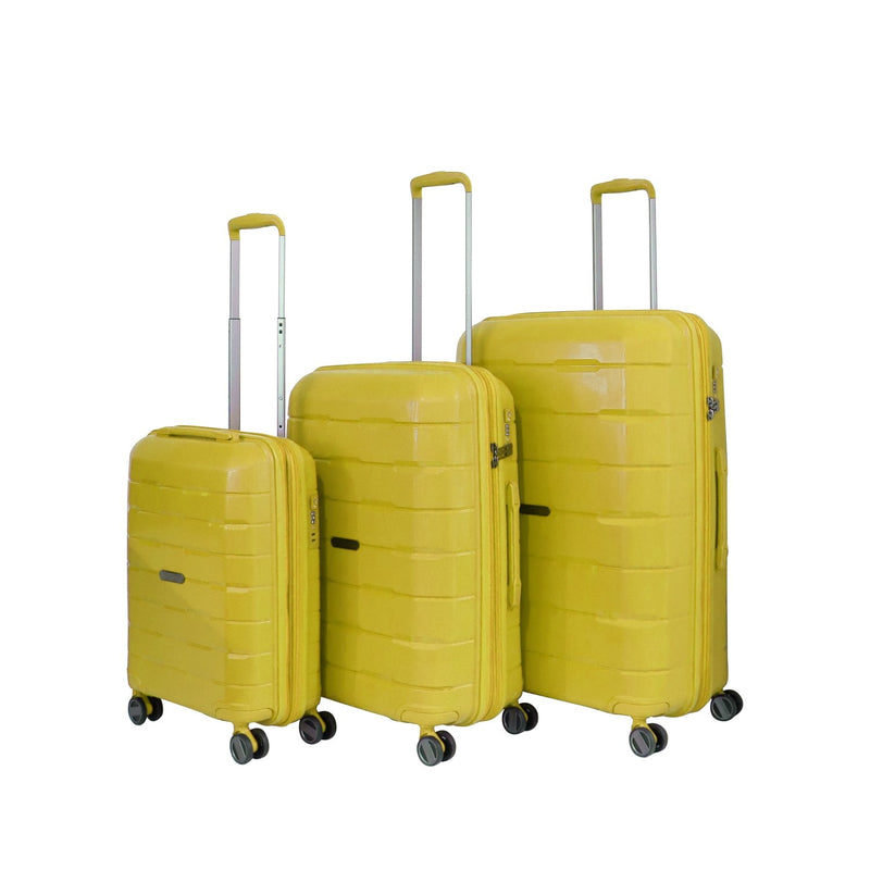 Track Unbreakable Luggage Millennium Collection Set Of 4 Grey Blue - MOON - Luggage - Track - Track Unbreakable Luggage Millennium Collection Set Of 4 Grey Blue - Yellow - Luggage Set - 13