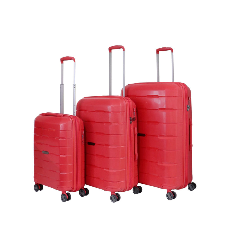 Track Unbreakable Luggage Millennium Collection Set Of 4 Red - MOON - Luggage - Track - Track Unbreakable Luggage Millennium Collection Set Of 4 Red - Luggage Set - 7
