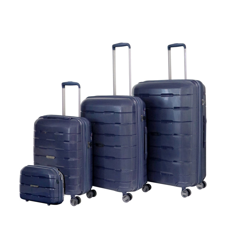 Track Unbreakable Luggage Millennium Collection Set Of 4 Rose Gold - MOON - Luggage - Track - Track Unbreakable Luggage Millennium Collection Set Of 4 Rose Gold - GreyBLue - Luggage Set - 6