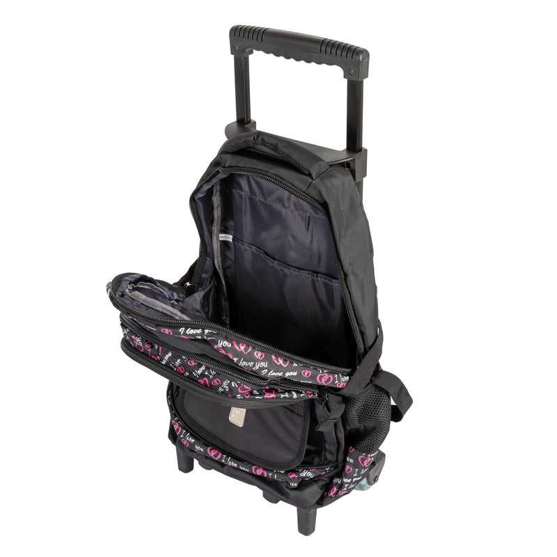 Trolley Set Of 3-Black Lovely Girls Trolley Backpack 18T - MOON - Back 2 School - Bravo - Trolley Set Of 3-Black Lovely Girls Trolley Backpack 18T - Trolley Backpack - 6