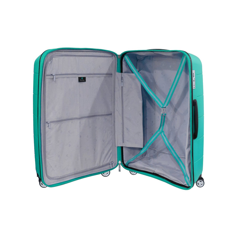 Unbreakable Pierre Cardin Pixel Collection Hardcase Trolley Set of 3 + Beauty Case - Turqouise - MOON - Luggage & Travel Accessories - Pierre Cardin - Unbreakable Pierre Cardin Pixel Collection Hardcase Trolley Set of 3 + Beauty Case - Turqouise - Turqouise - Luggage set - 6