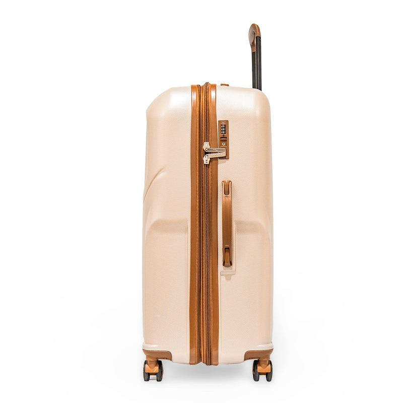Upright Trolley New Collection by Sonada, Set of 3 Pieces + Beauty Case Champagne Color - MOON - Luggage & Travel Accessories - Sonada - Upright Trolley New Collection by Sonada, Set of 3 Pieces + Beauty Case Champagne Color - Champagne - Luggage - 3