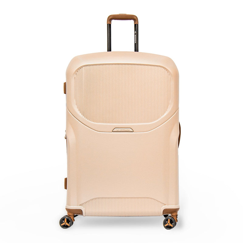 Upright Trolley New Collection by Sonada, Set of 3 Pieces + Beauty Case Champagne Color - MOON - Luggage & Travel Accessories - Sonada - Upright Trolley New Collection by Sonada, Set of 3 Pieces + Beauty Case Champagne Color - Champagne - Luggage - 2